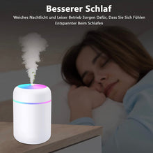 Lade das Bild in den Galerie-Viewer, H2O Mini Usb Diffuser LED 300ml, Luftbefeuchter 7 Farben
